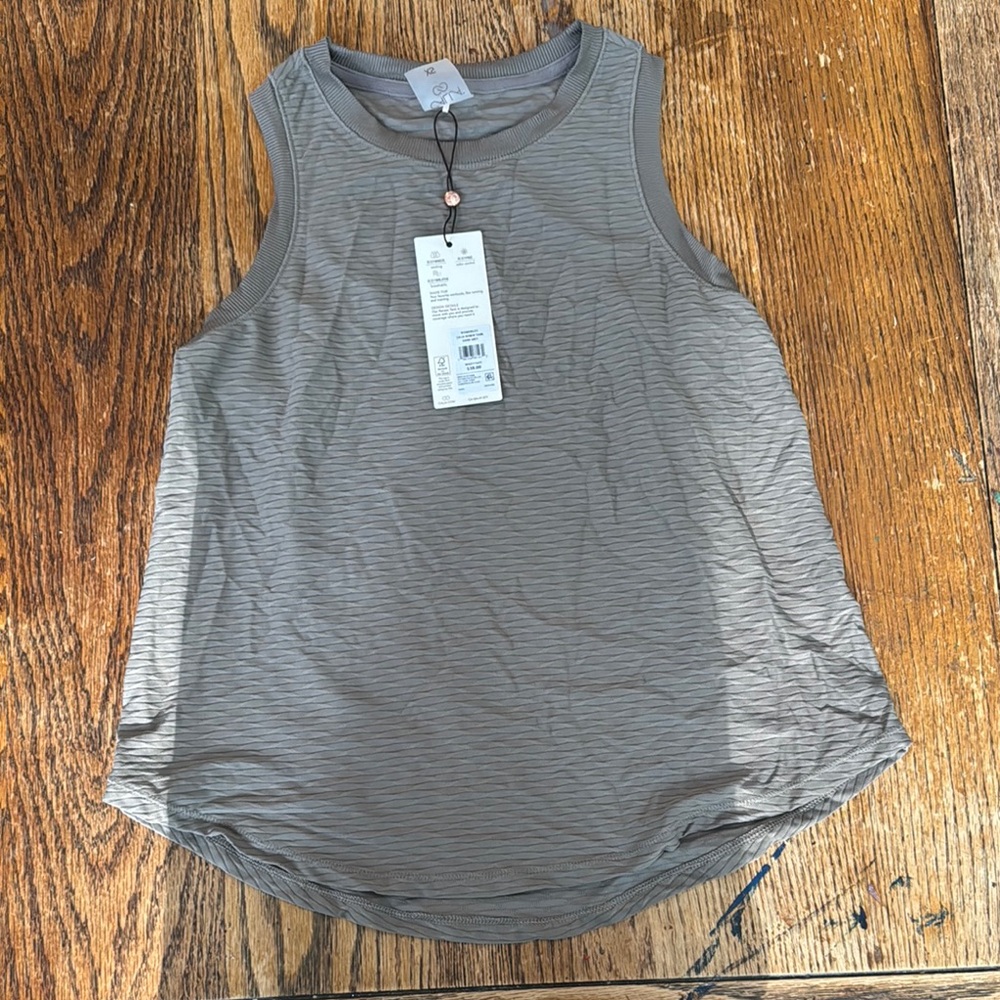 CALIA by Carrie Underwood Gray Tank Top Soft Fabric Minimalist Design